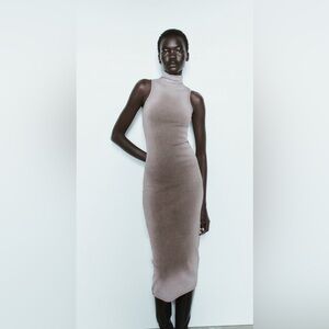 NWT ZARA SPRAY PAINT EFFECT WASHED DRESS